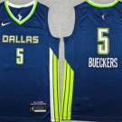Men's Dallas Wings #5 Paige Bueckers Navy Stitched Basketball Jersey