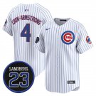 Men's Chicago Cubs 4 Pete Crow-Armstrong White Pinstripe 'Ryne Sandberg Tribute' Vapor Jersey