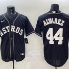 Men's Houston Astros #44 Yordan Alvarez Black Lights Out Limited Stitched Baseball Jersey