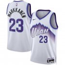 Men's Utah Jazz #23 Lauri Markkanen White 2025 Association Edition Stitched Jersey