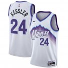 Men's Utah Jazz #24 Walker Kessler White 2025 Association Edition Stitched Basketball Jersey