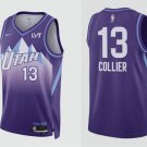 Mens Utah Jazz #13 Isaiah Collier 2024-25 Purple City Edition Swingman Jersey