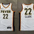 Mens Youth Indiana Fever #22 Caitlin Clark White WNBA Jersey