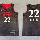 Mens Youth Indiana Fever #22 Caitlin Clark Black Red WNBA Jersey