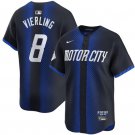 Men's Detroit Tigers #8 Matt Vierling 2024 Navy City Connect Cool Base Limited Stitched Jersey