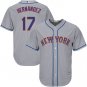 Mets #17 Keith Hernandez Grey Cool Base Stitched Player Jersey