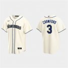 Seattle Mariners #3 J.P. Crawford Alternate Jersey Cream