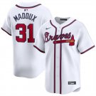 Atlanta Braves #31 Greg Maddux White 2024 Home Limited Stitched Baseball Jersey