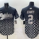 Men's Las Vegas Raiders #2 Ashton Jeanty Black Limited Stitched Baseball Jersey