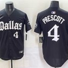 Men's Dallas Cowboys #4 Dak Prescott Black 'Gothic Lone Star Edition' Limited Jersey