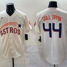 Men's Houston Astros #44 Still Tippin Cream Throwback Cooperstown Jersey