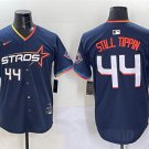 Men's Houston Astros #44 Still Tippin Navy 2025 City Connect With Texas Patch Limited Jersey