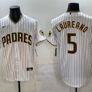 Men's San Diego Padres #5 Ramon Laureano White Cool Base Stitched Baseball Jersey