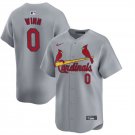 St. Louis Cardinals #0 Masyn Winn Cool Jersey Grey