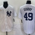 Men's New York Yankees #49 Ron Guidry White Cool Base Stitched Baseball Jersey