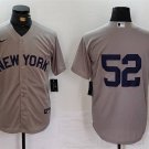 New York Yankees #52 C.C. Sabathia Gray Cool Base Stitched Baseball Jersey
