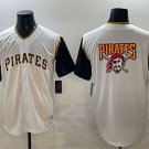 Men's Pittsburgh Pirates Team Big Logo White Cool Base Stitched Jersey