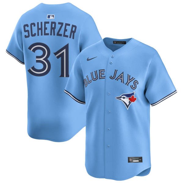 Mens TOR #31 Max Scherzer Powder Blue Alternate Limited Player Jersey
