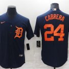 DET #24 Miguel Cabrera Navy Cool Base Stitched Jersey