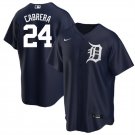 Tigers #24 Miguel Cabrera Cool Jersey Navy Blue