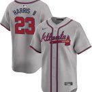 Atlanta Braves #23 Michael Harris II 2024 Away Cool Baseball Jersey Gray