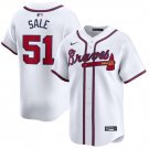 Atlanta Braves #51 Chris Sale 2024 Home Cool Baseball Jersey White