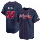 Men's Atlanta Braves #36 Eli White Navy 2025 MLB Speedway Classic Alternate Limited Jersey
