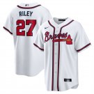 Braves #27 Austin Riley Player Jersey White
