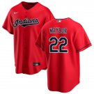 Cleveland Indians #22 Josh Naylor Nike Red Alternate Cool Base Jersey