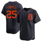 Detroit Tigers #25 Gleyber Torres Nike Navy Orange Limited Jersey