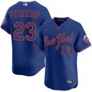 New York Mets #23 David Peterson 2025 Royal Pullover Alternate 2nd Limited Jersey