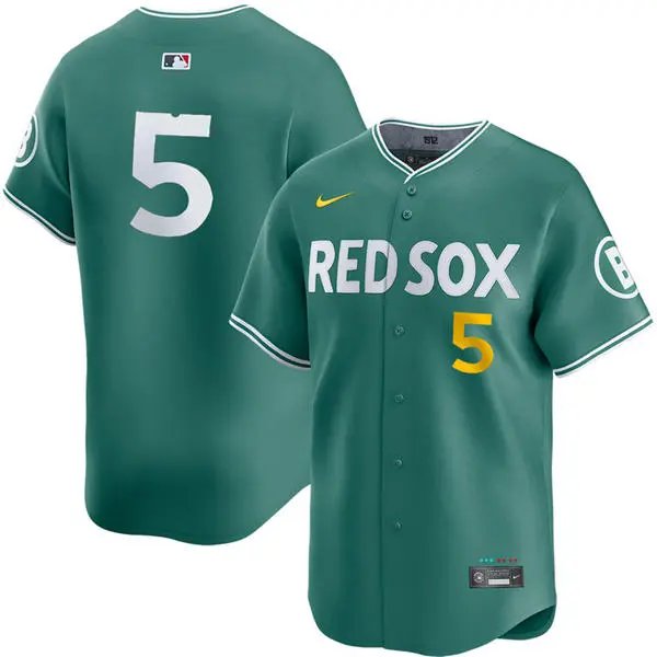 Boston Red Sox #5 Vaughn Grissom Green 2025 City Connect 2.0 Limited Jersey
