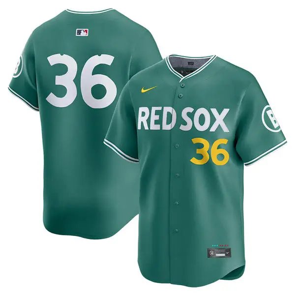 Boston Red Sox #36 Triston Casas Green 2025 City Connect 2.0 Limited Jersey