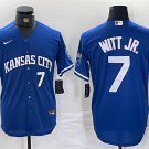 Mens Womens Youth Royals #7 Bobby Witt Jr.  Cool Base Jersey Royal Blue