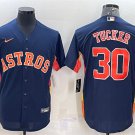 Men's Houston Astros #30 Kyle Tucker Navy Cool Base Stitched Jersey