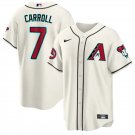 Diamondbacks Active Player #7 Corbin Carroll Cream 2024 Cool Base Jersey