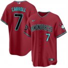 Diamondbacks Active Player #7 Corbin Carroll Red 2024 Cool Base Jersey