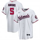 Washington Nationals #5 CJ Abrams White Cool Base Stitched Baseball Jersey