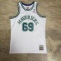 Dallas Mavericks #69 Dennis Rodman Mitchell & Ness Jersey White
