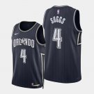 Magic #4 Jalen Suggs City Basketball Jersey Black 2024