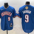 Men's Oklahoma City Thunder #9 Alex Caruso Blue 2025 Finals Vapor Jersey