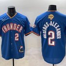 Men's Oklahoma City Thunder #2 Shai Gilgeous-Alexander Blue 2025 Finals Jersey
