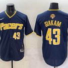 Men's Indiana Pacers #43 Pascal Siakam Navy 2025 Finals Vapor Stitched Jersey