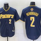 Men's Indiana Pacers #2 Andrew Nembhard Navy 2025 Finals Vapor Stitched Jersey