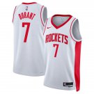Men's Houston Rockets #7 Kevin Durant White 2025 Association Edition Stitched Jersey