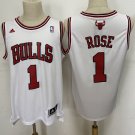 Chicago Bulls #1 Derrick Rose Basketball Jersey White