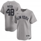 Mens New York Yankees #48 Anthony Rizzo Nike 2024 Away Baseball Jersey Gray