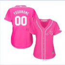 Women's Atlants Braves Custom Name Pink Baseball Fashion Jersey