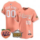 Atlants Braves Custom Name Pink Baseball Atliens & Peach With Outkast Jersey