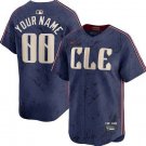 Cleveland Guardians Custom Name Limited City Connect  Navy Jersey